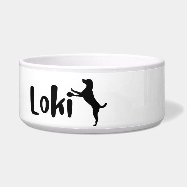 Loki - cães e gatos - tigela personalizada (Frente)