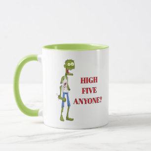 LOL! ☕ Caneca Zumbi – Alguém Quer um Cinco?