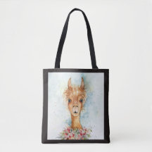 Lola, Llama Tote Bag