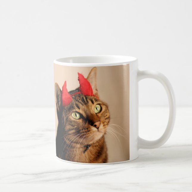 Lolcat do diabo de Mooki - caneca (Direita)