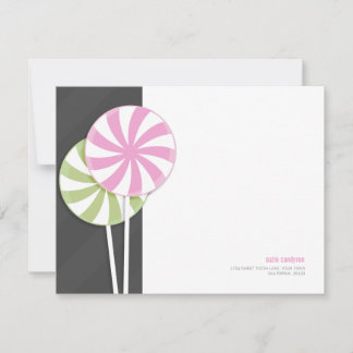 Lollipops Rosa e Verde Personalizáveis