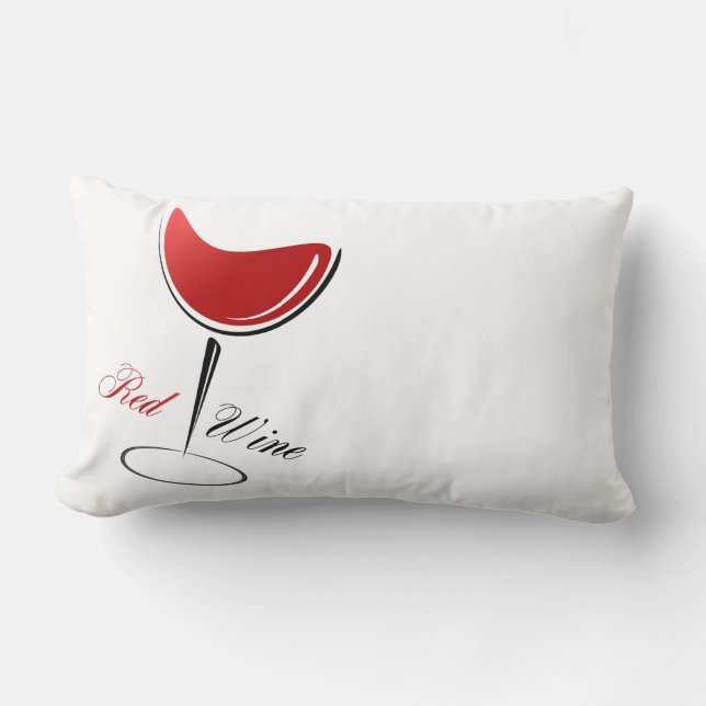 Lombar Almofada de Acabamento-Vinho Tinto Almofada de Arr (Frente)