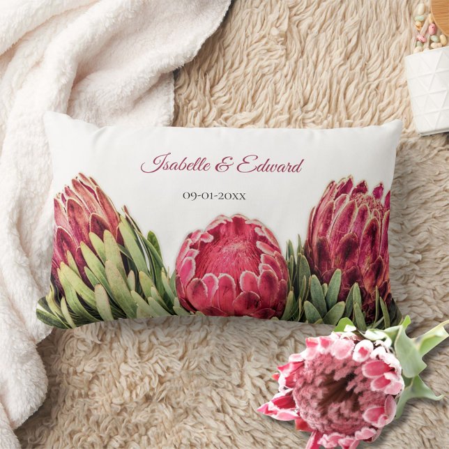 Lombar Almofada de Joelho para Casal Floral Proteas Botân (Criador carregado)