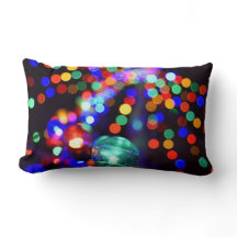 Almofada de lançamento de luzes de férias Bokeh