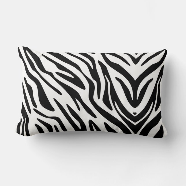 LOMBAR ALMOFADA DE LANÇAMENTO ESTAMPA DE ZEBRA (Frente)
