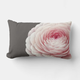 Lombar Almofada de lançamento floral de carvão elegante e