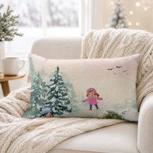Almofada de Natal Dia de Neve