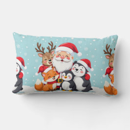 Lombar Almofada de Natal em Veludo Luxuoso