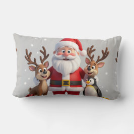 Lombar Almofada de Natal Engraçada para Lançar