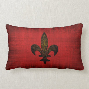 Lombar Almofada de Veludo Vermelho Medieval
