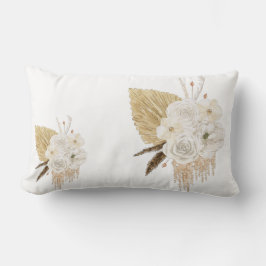 Lombar Almofada Decorativa Floral Boho Neutra |