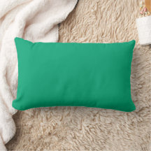 almofada retangular verde-turquesa com bordas suav