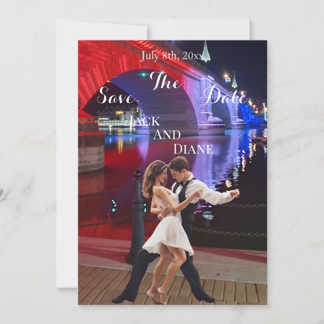 London Bridge Salve a Data Convite (Frente)