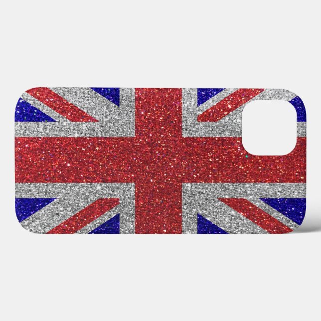 London British Union Jack Flag Glitter Na moda (Verso (horizontal))