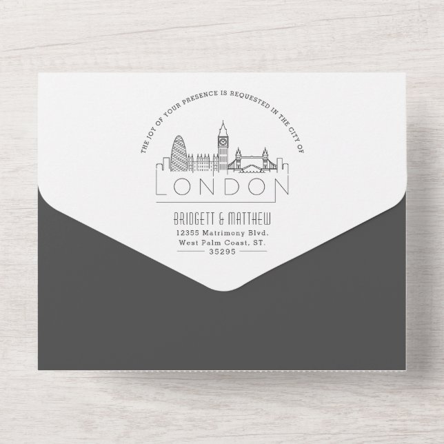 London Deco Skyline | Casamento (Back)