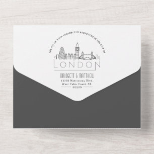 London Deco Skyline   Casamento