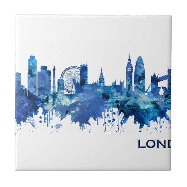 London England Skyline Blue (Frente)