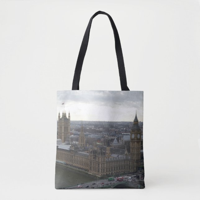 London Parliement Building & Big Ben Tote Bag (Frente)