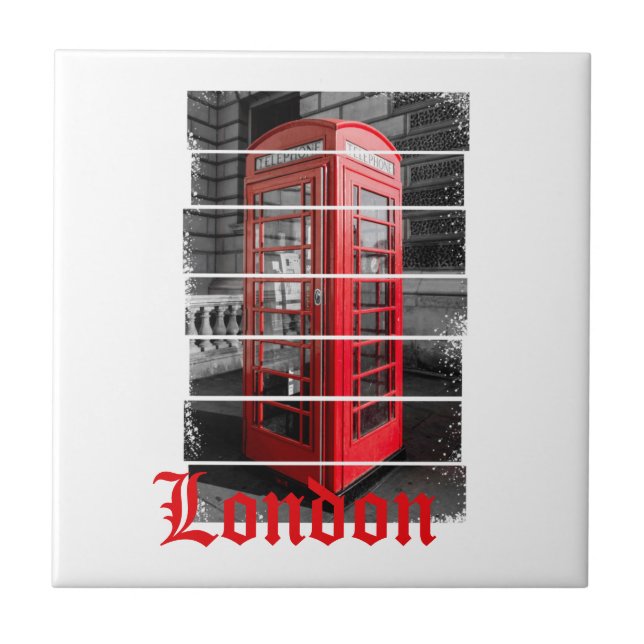 London Phone Box Vintage Souvenir (Frente)