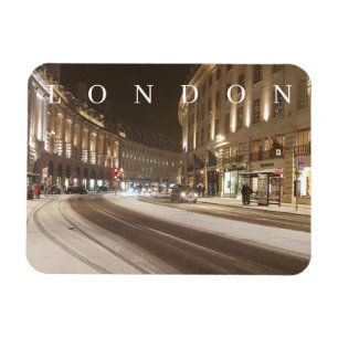 London Regent Street no ímã da neve