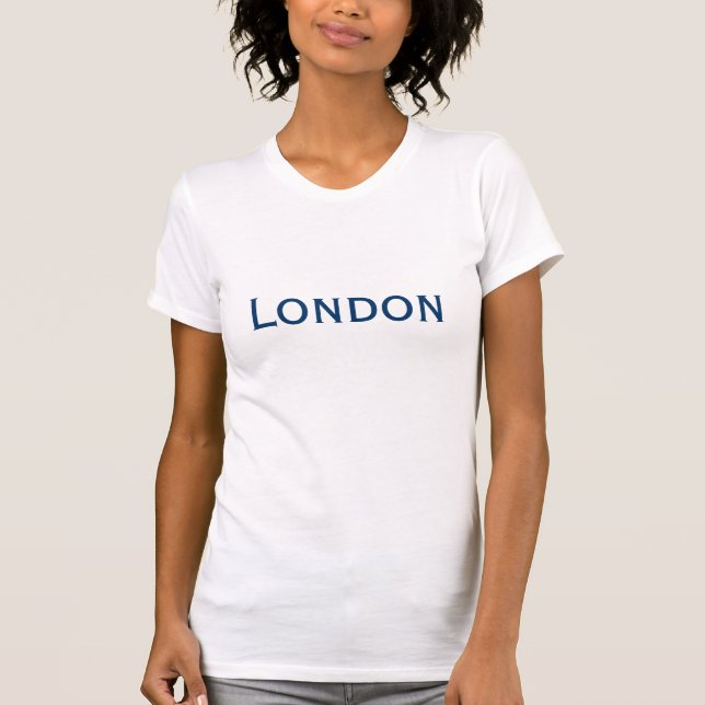 LONDON Top Fine Jersey Short Sleeve T Shirt (Frente)
