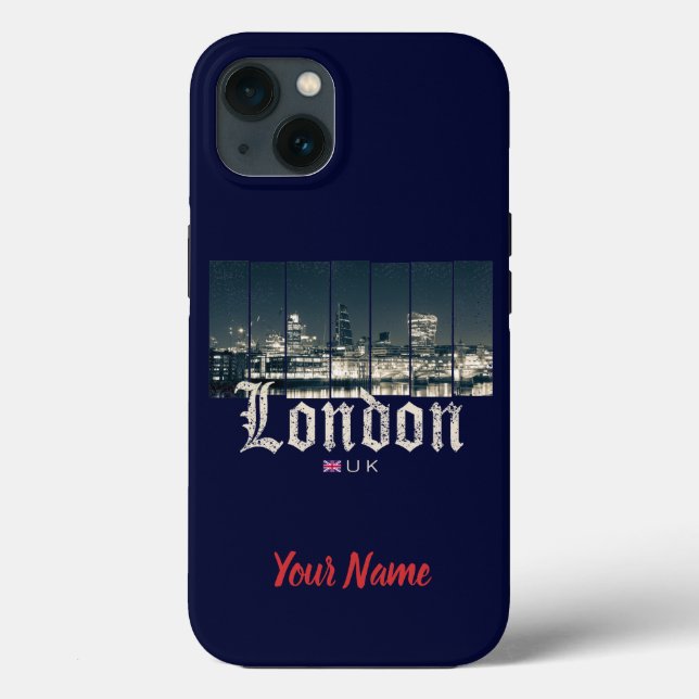 London Uk Skyline Reino Unido England vintage (Verso)