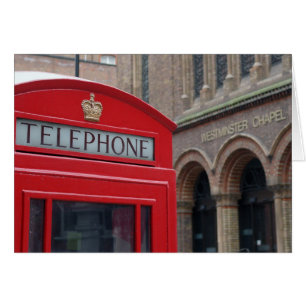 Londres - Capela Westminster - Cartão de Caixa Tel