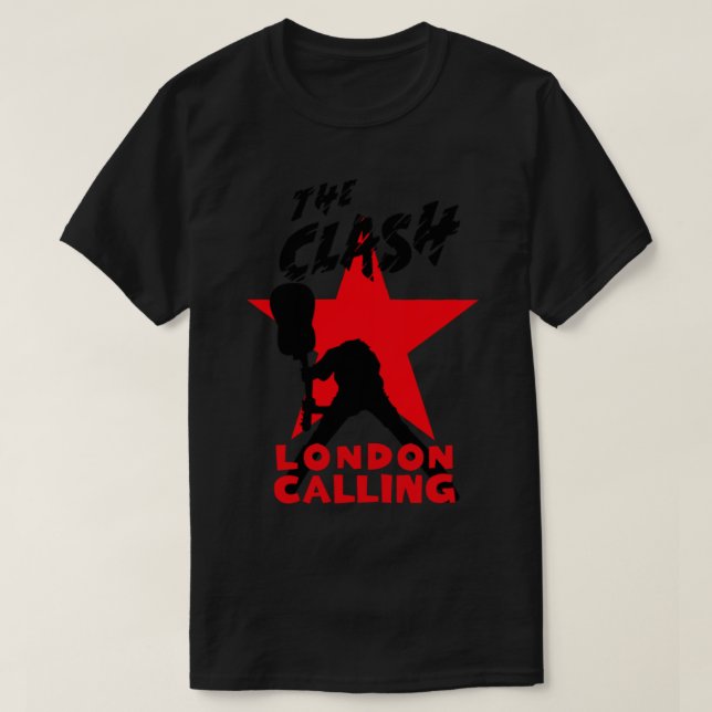 Londres Chamando a Camisa do Lixo (Frente do Design)