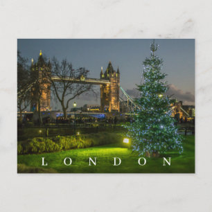 Londres no cartão postal da vista de Natal