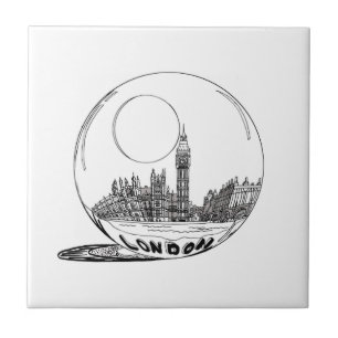 Londres numa bola de vidro.