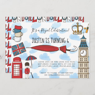 Londres que chama o convite de festas