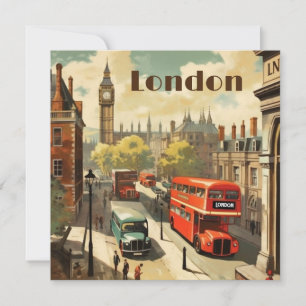 Londres Vintage Big Ben Texto Personalizado
