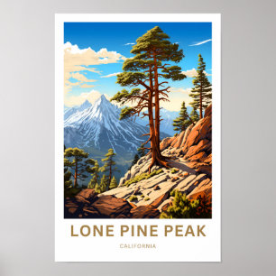 Lone Pine Peak California Viagem Impressão