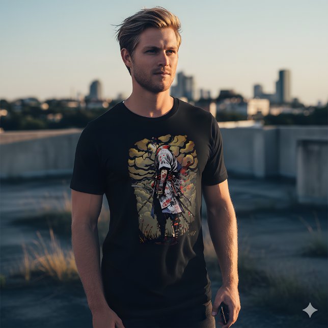Lone Samurai T-Shirt – Honor in Shadows (Criador carregado)