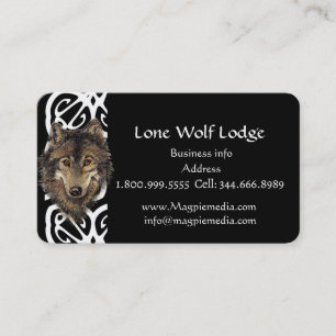 Lone Wolf Lodge Custom Cartão de visita