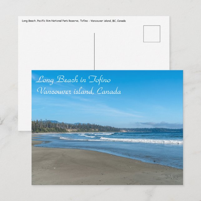 Long Beach em Tofino - BC, Canadá Cartão Postal (Frente/Verso)