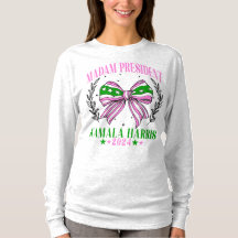Long Sleeve Kamala para a camiseta feminina de 202
