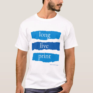 longa vida à camiseta de impressão