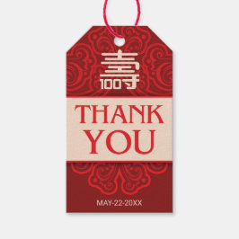 "Longevidade" Chinesa 100º Aniversário da Etiqueta