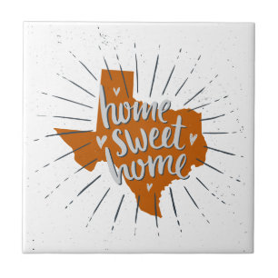 Longhorn Burnt Orange Home Sweet Home - Texas