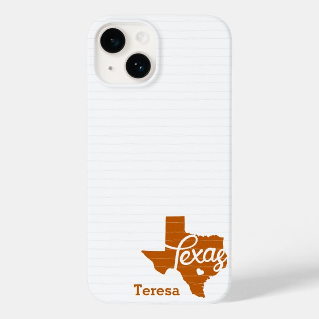 Longhorn Burnt Orange Texas Heart (Verso)