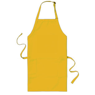 Longo Amarelo contínuo liso avental colorido