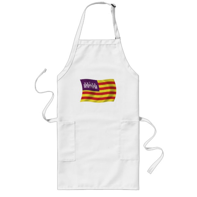Longo Avental Bandeira das Ilhas Baleares (Frente)