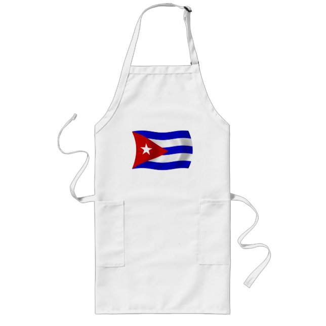Longo Avental Bandeira de Cuba (Frente)