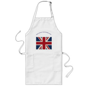 Longo Avental - Bandeira Union Jack com declaração espir