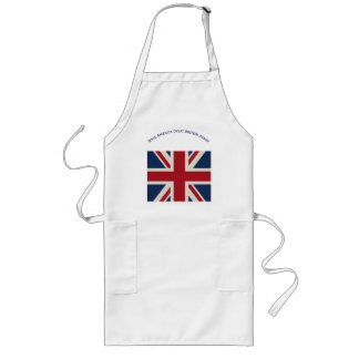 Longo Avental - Bandeira Union Jack com declaração espir