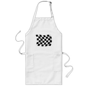 Longo Avental Checkered da bandeira