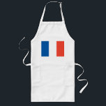 Longo Avental comprido de cozinha com França estandarte<br><div class="desc">Avental comprido de cozinha com França estandarte</div>