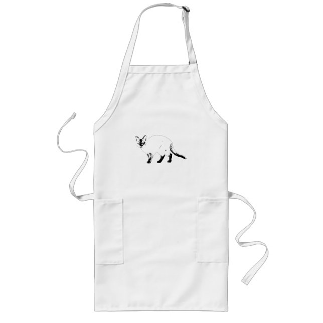 Longo Avental Cook Sharp, Feline Bold (Frente)