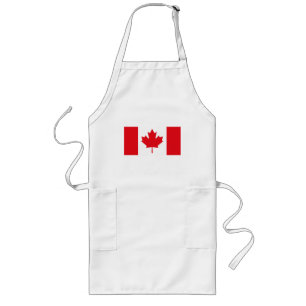 Longo Avental da bandeira de Canadá
